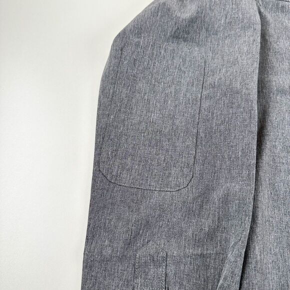 LAIRD APPAREL Limited Edition Long Sleeve Button Tech Shirt Gray Mens Stretch S - Picture 5 of 7